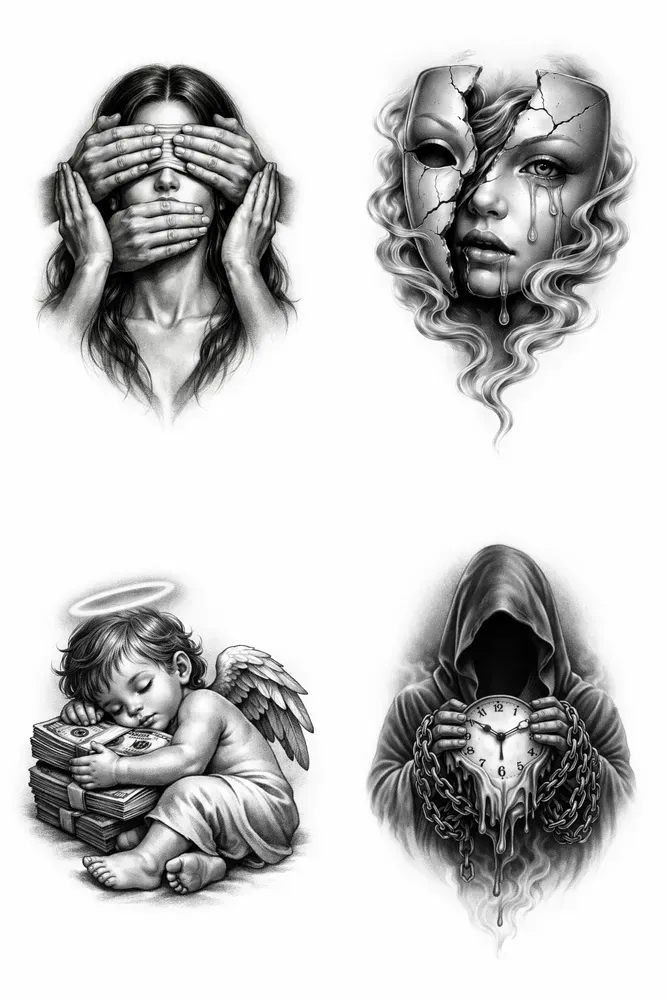 Silent Symbols Tattoo Art
