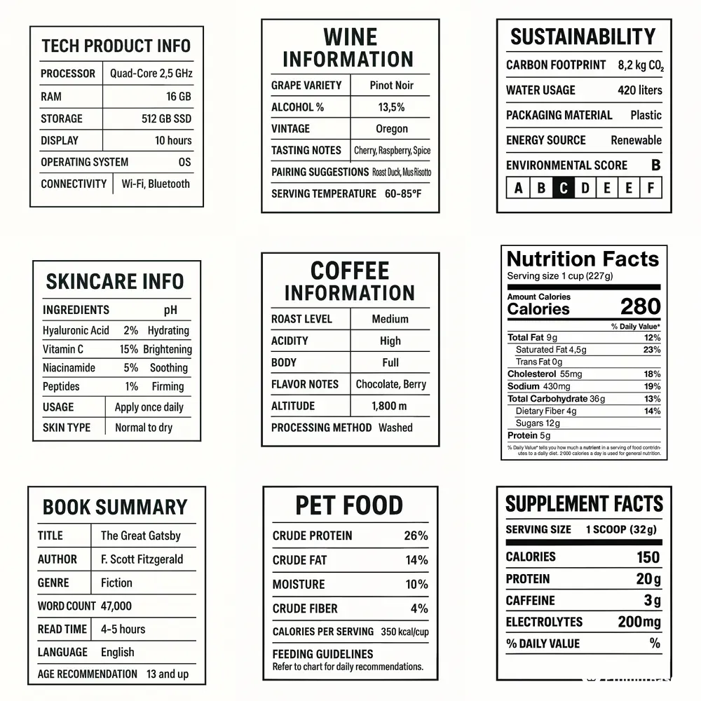 Label Vector Designs