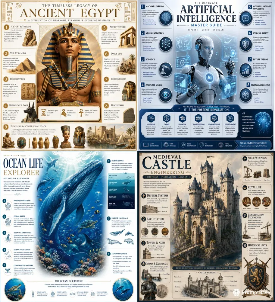 Epic Learning Infographic Posters