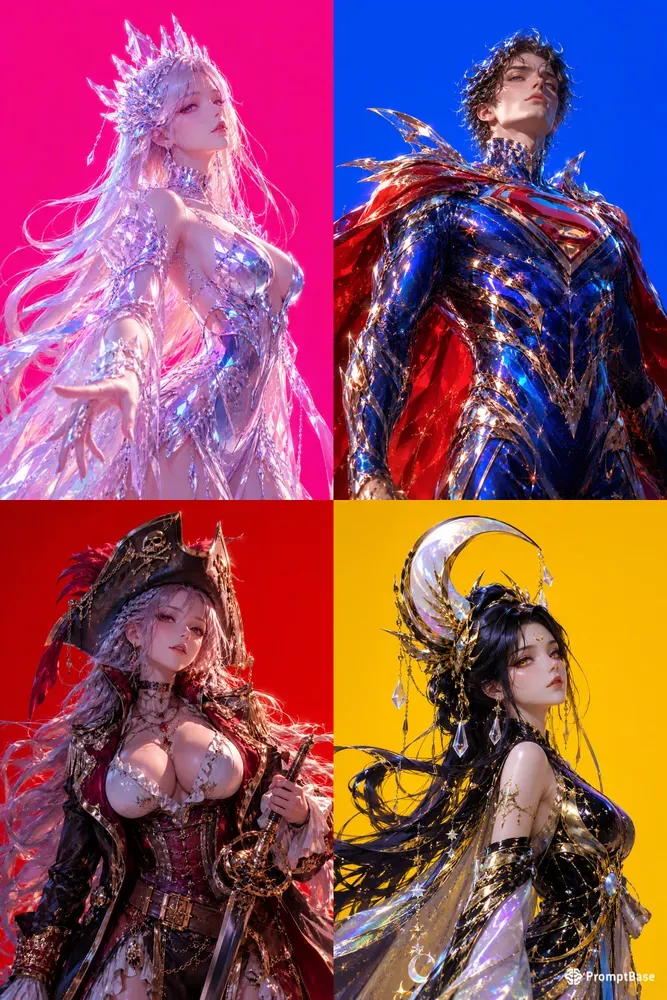 Ultra Glossy Fantasy Anime Characters