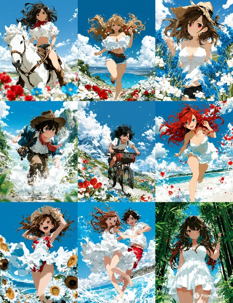 Anime Story Book Illustrations