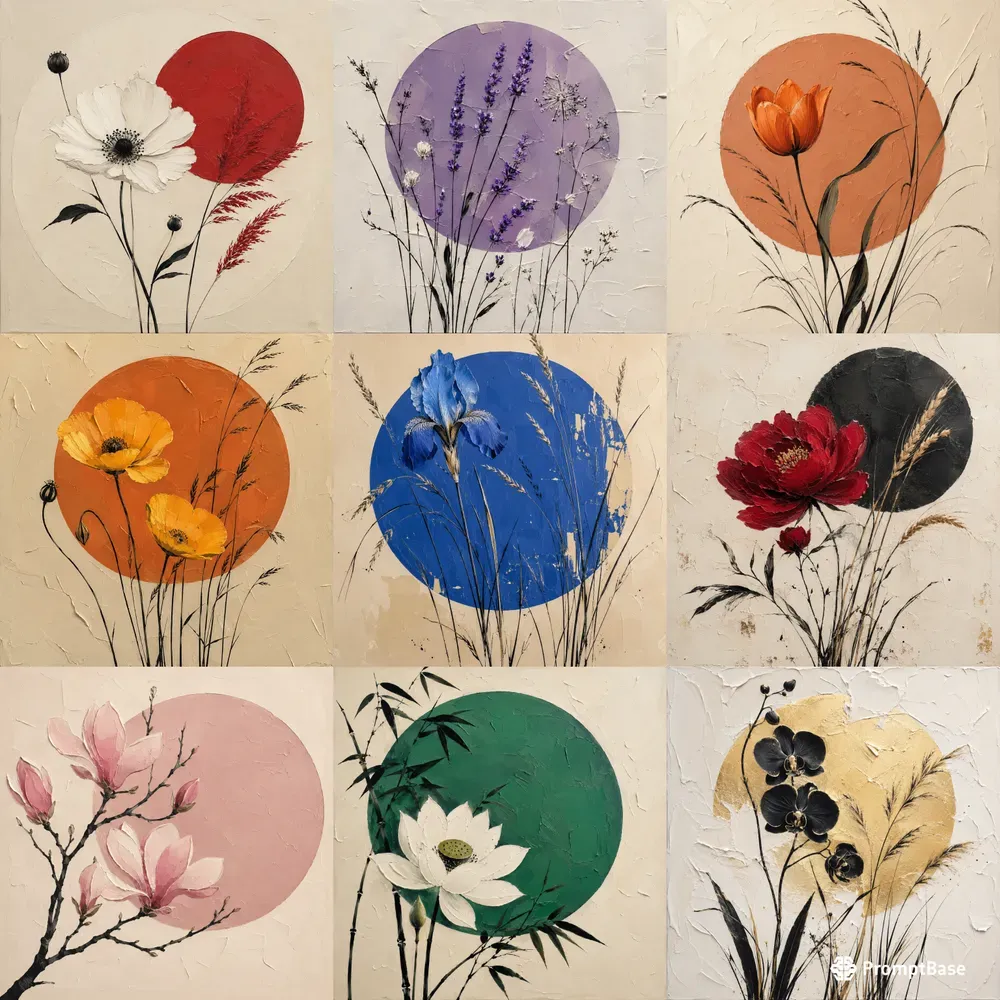 Minimalist Floral Canvases