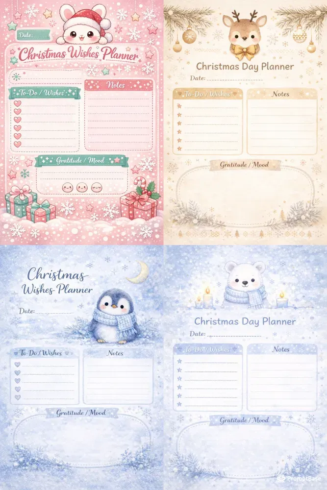 Christmas Themed Planners