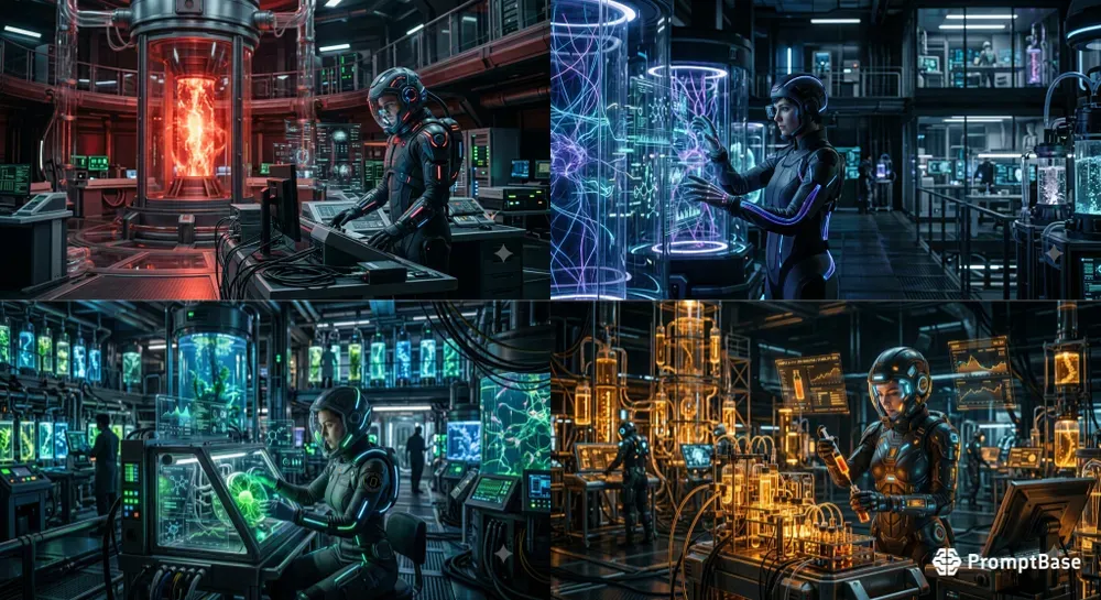 Bioluminescent Cybernetic Biolaboratories