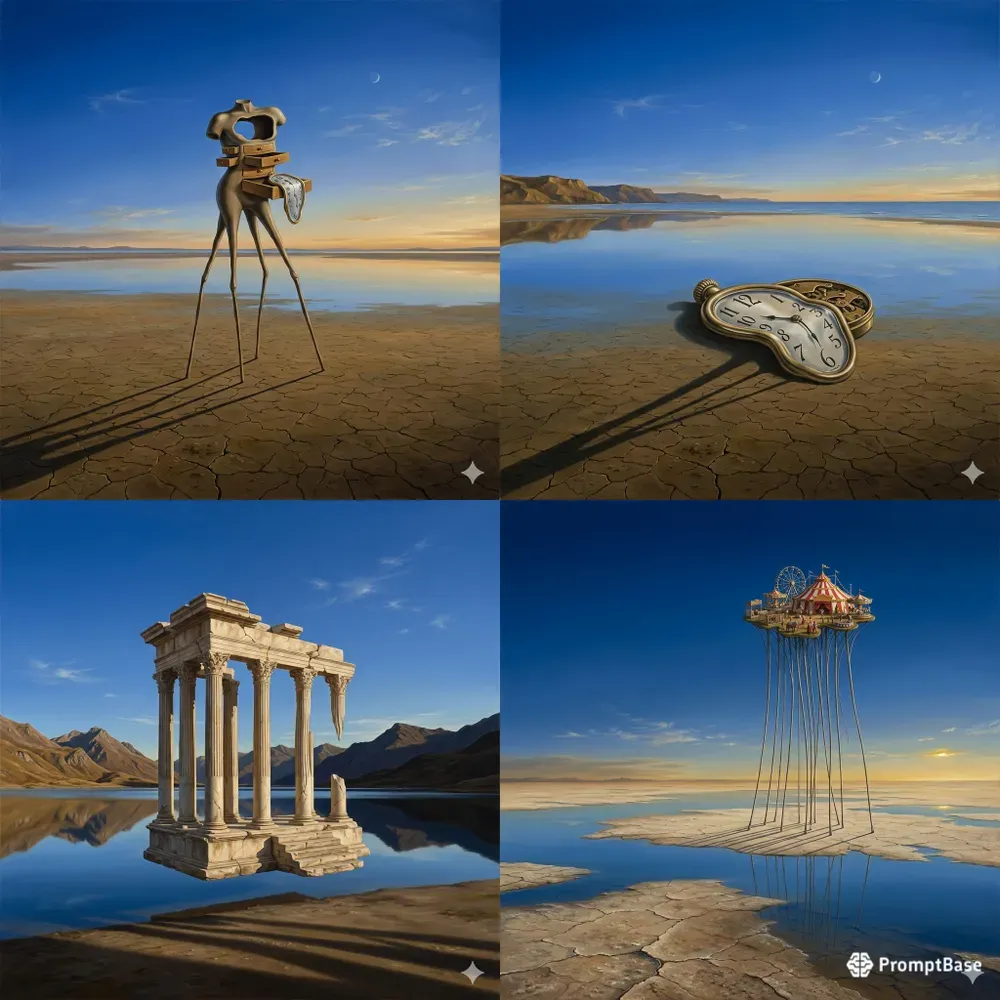 Hyperrealistic Surrealist Dreamscape Landscapes