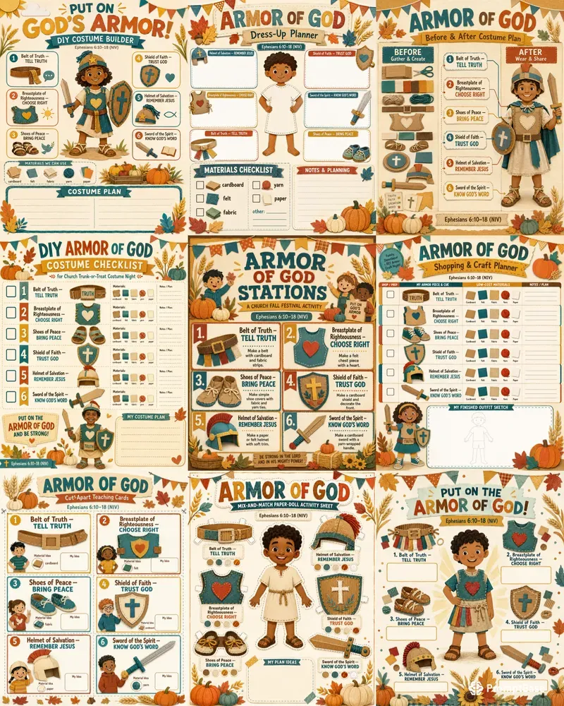 Kids Armor Of God Printables