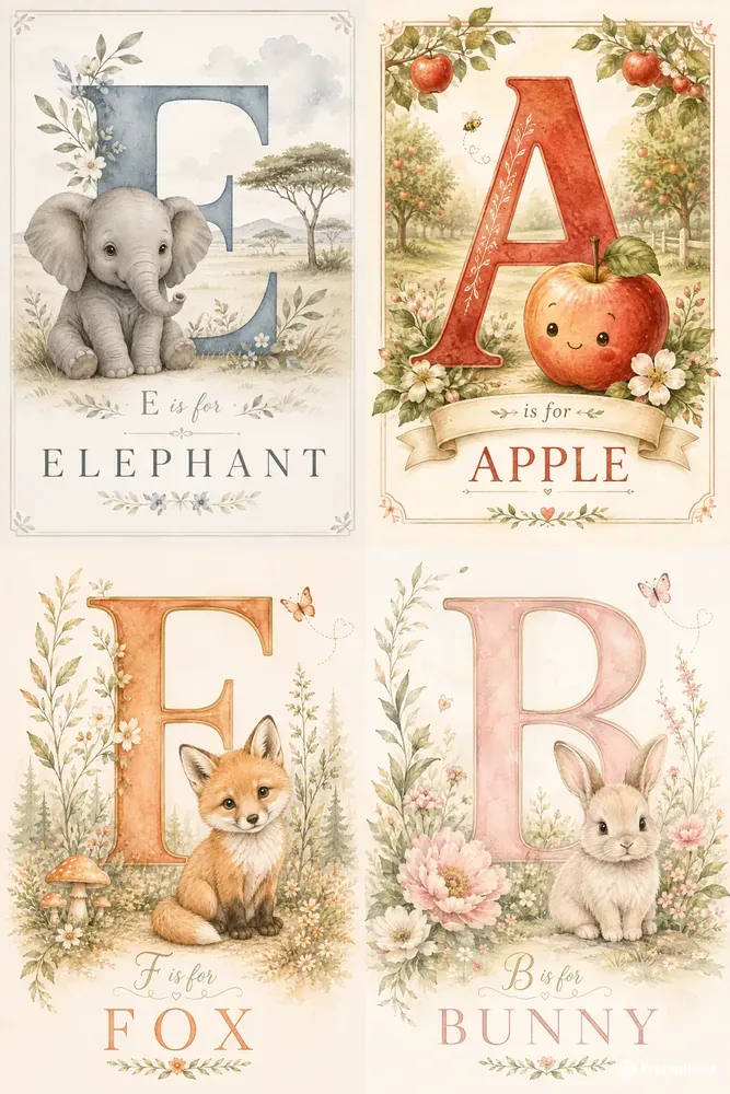Alphabet Nursery Wall Art Generator