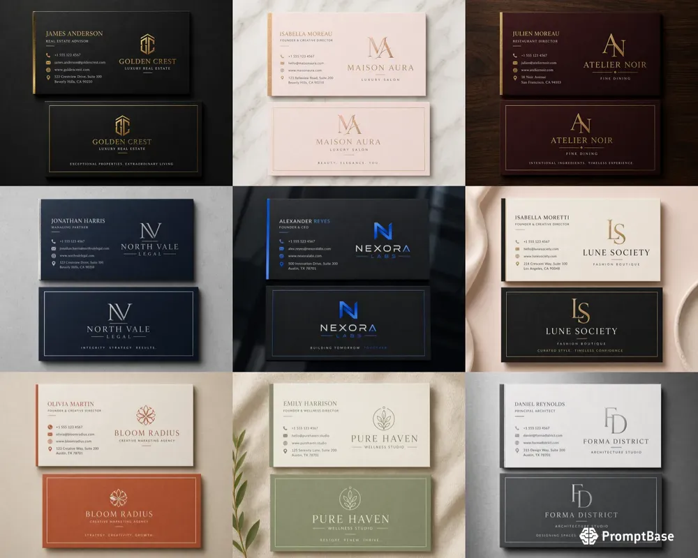 Premium Business Card Designs