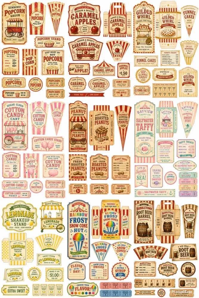 Circus Concession Stand Ephemera
