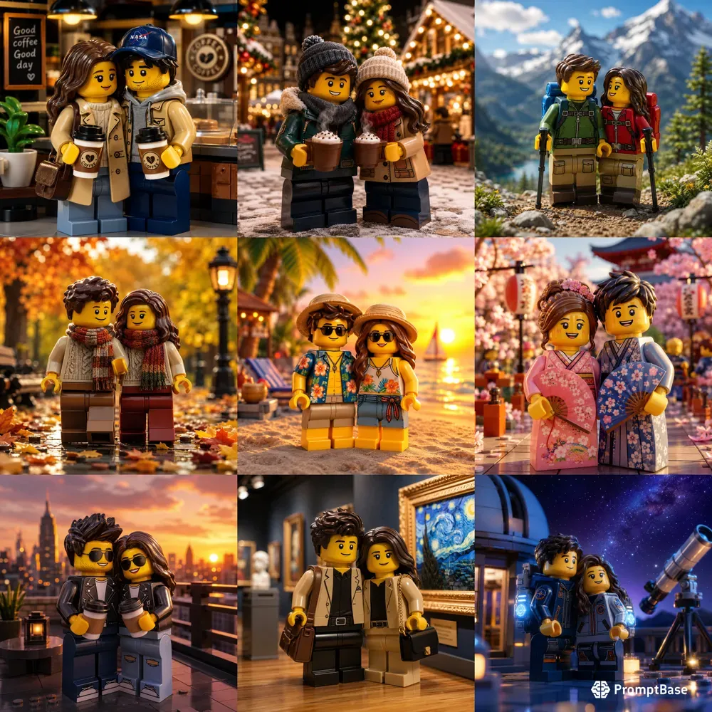Cute Lego Couple Scenes