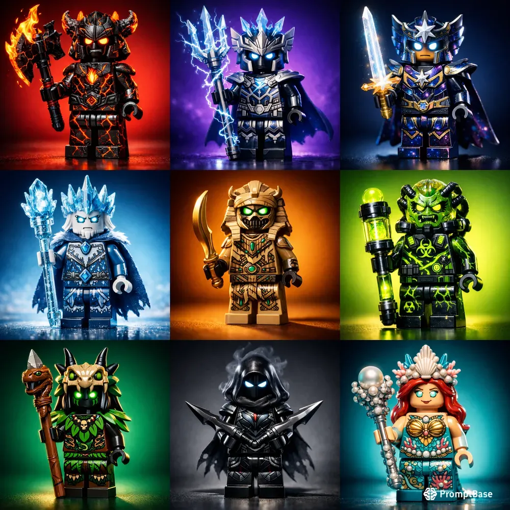 Mythic Lego Creature Portrait Series