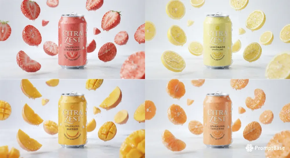 3D Commercial Soda Can Photography