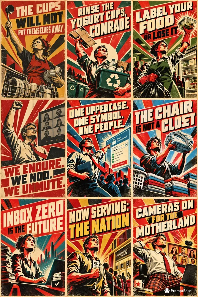 Bureaucratic Propaganda Posters