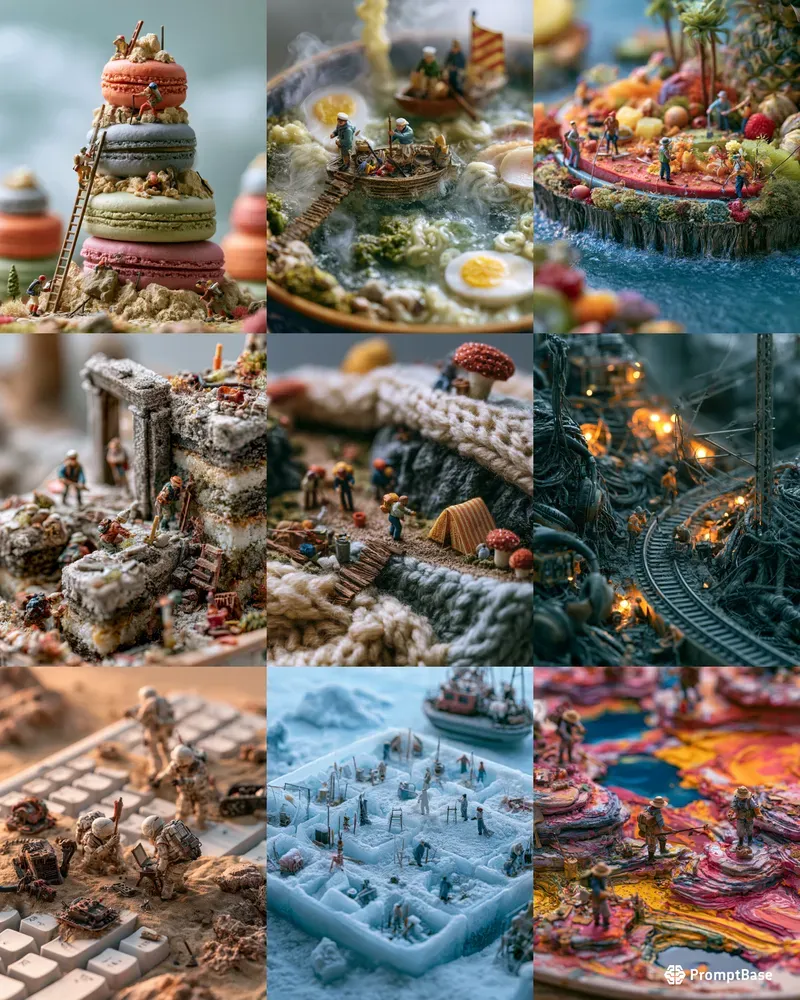 Three Different Sets For Tiny Worlds