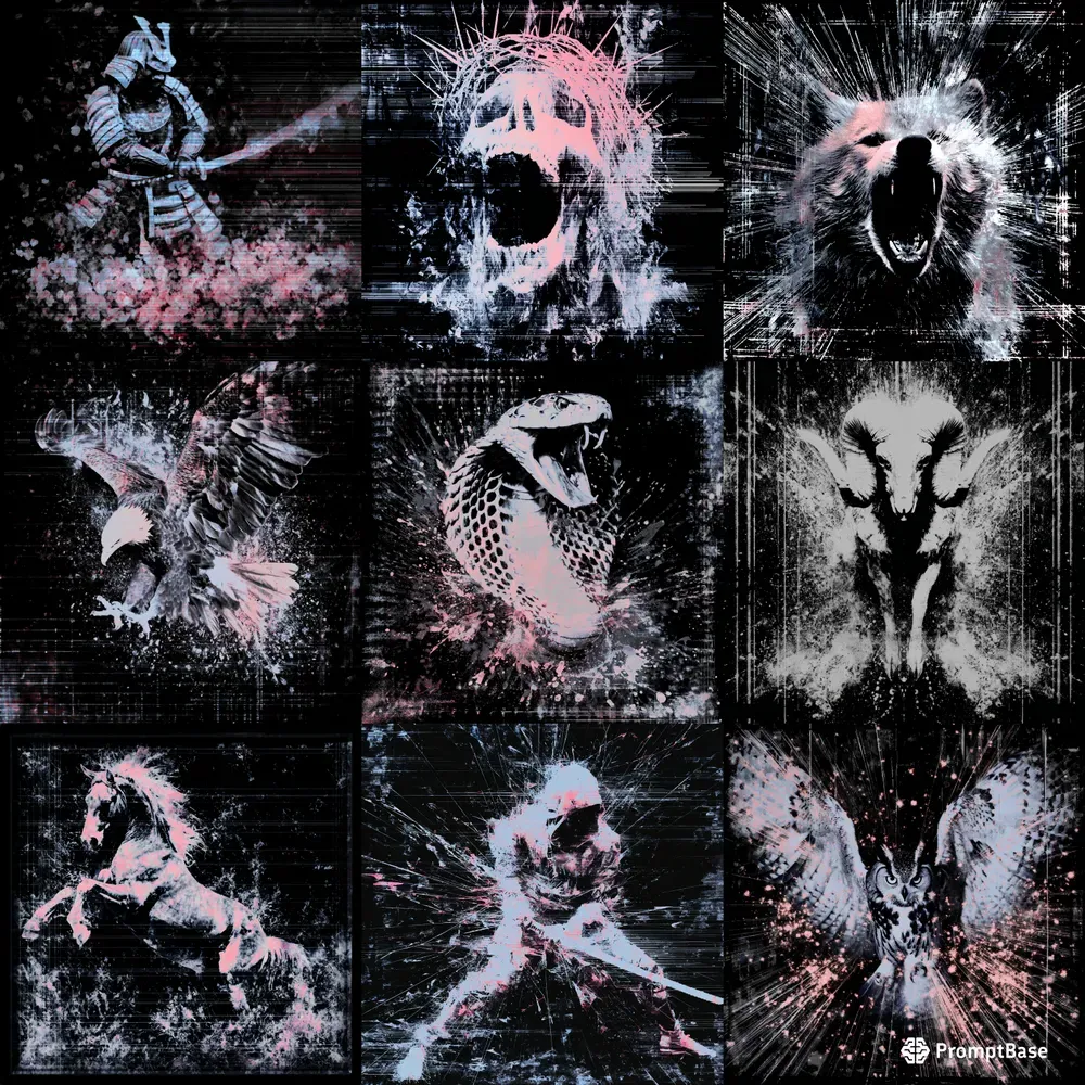Dark Glitch And Crt Tech Noire Subjects