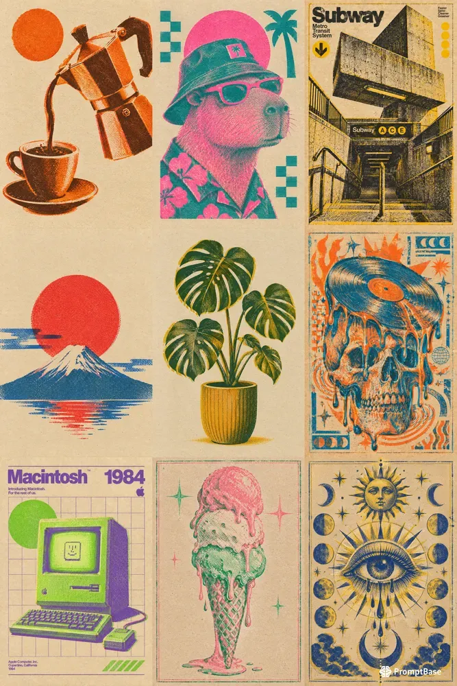 Vintage Riso Poster Vaults