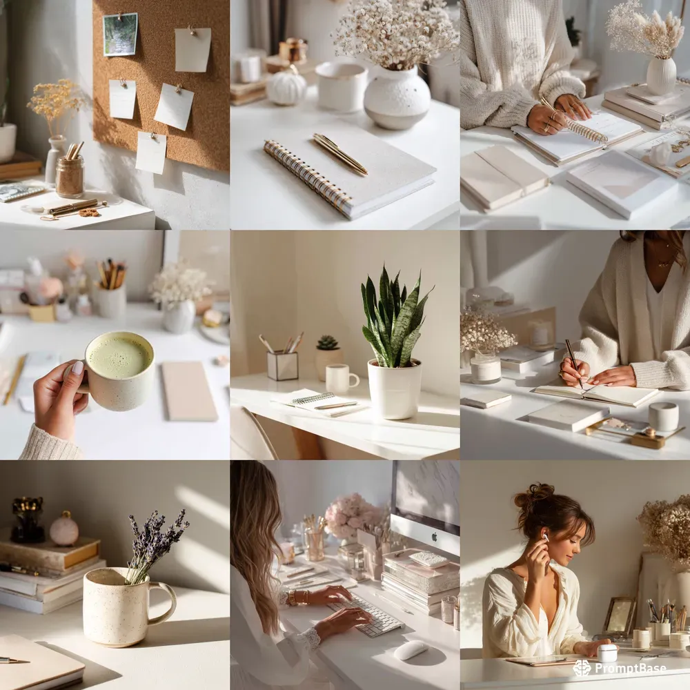 Minimalist Workspace Productivity Vibes
