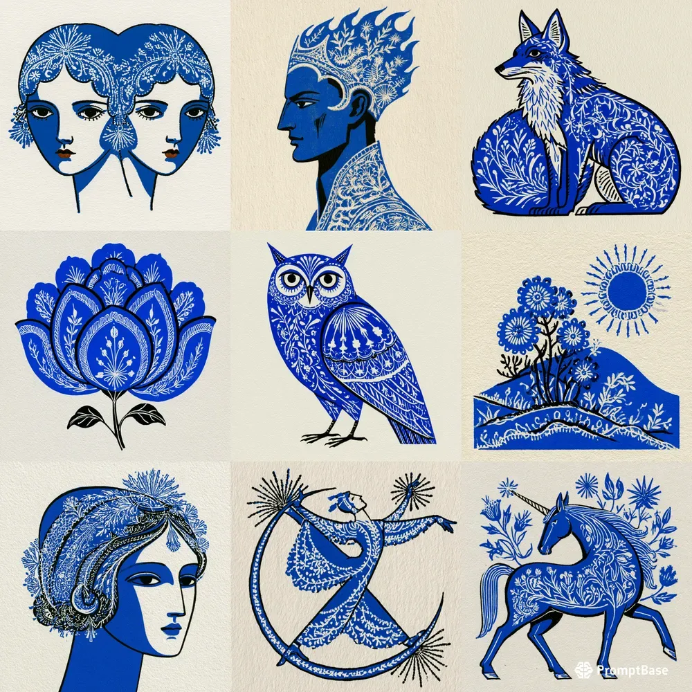 Cobalt Folk Tale Illustrations