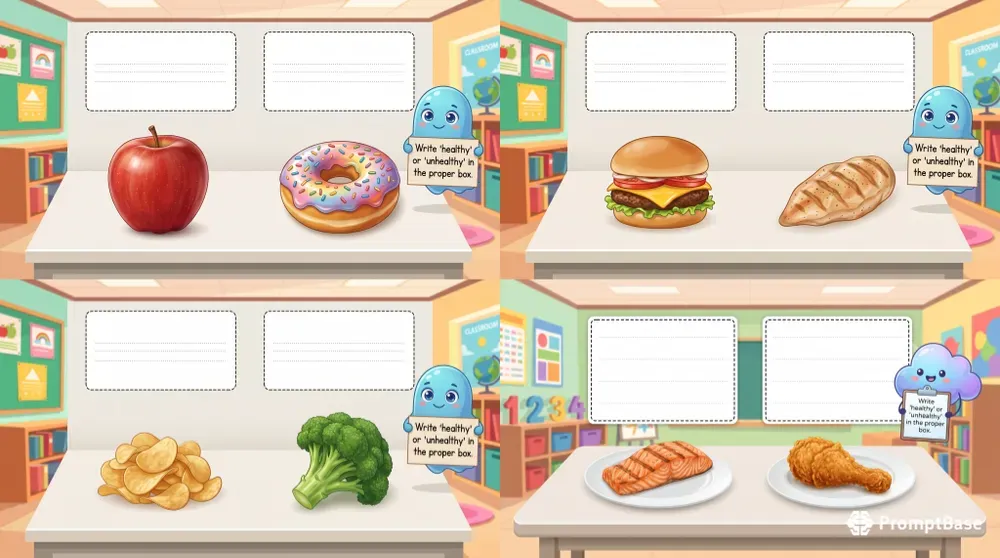 Kids Food Sorting Activities