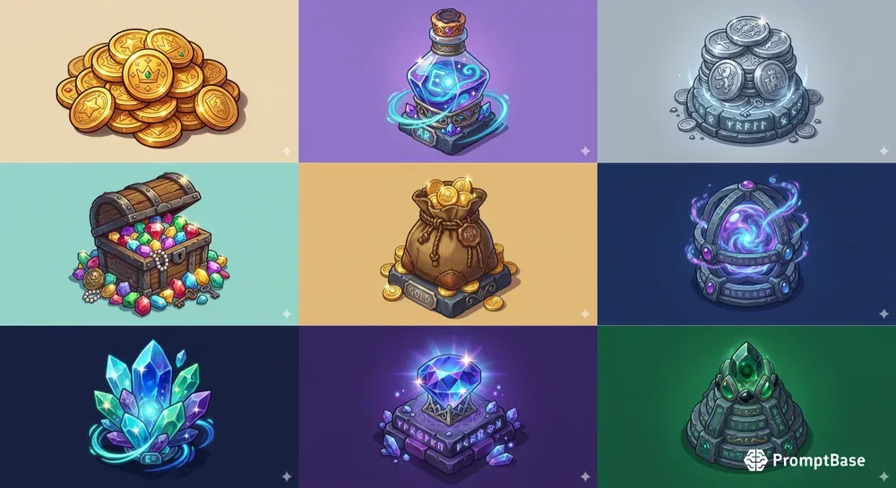 Isometric RPG Currency Loot