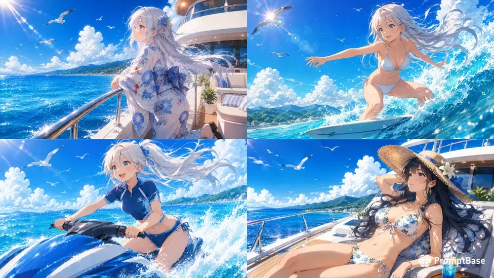 Anime Tropical Beach Girls Collections Ii