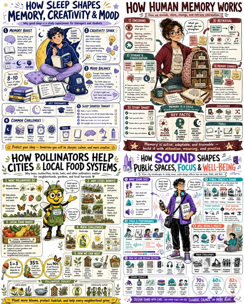 Handdrawn Character Infographic Creators