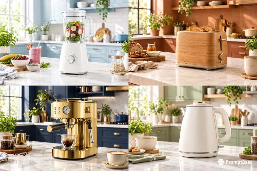 Elegant Minimalist Kitchen Product Scenes