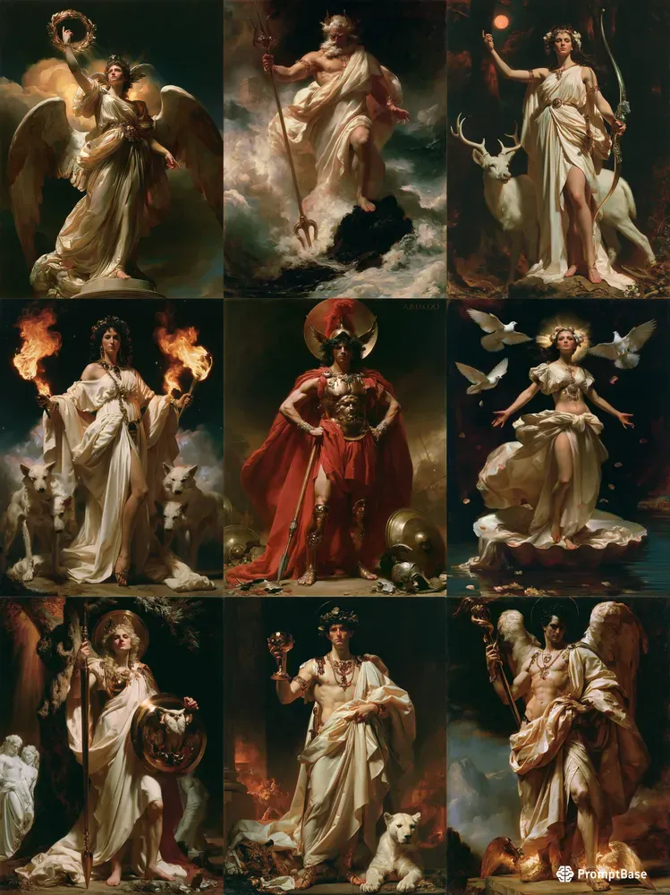 Olympian Gods Renaissance Portraits