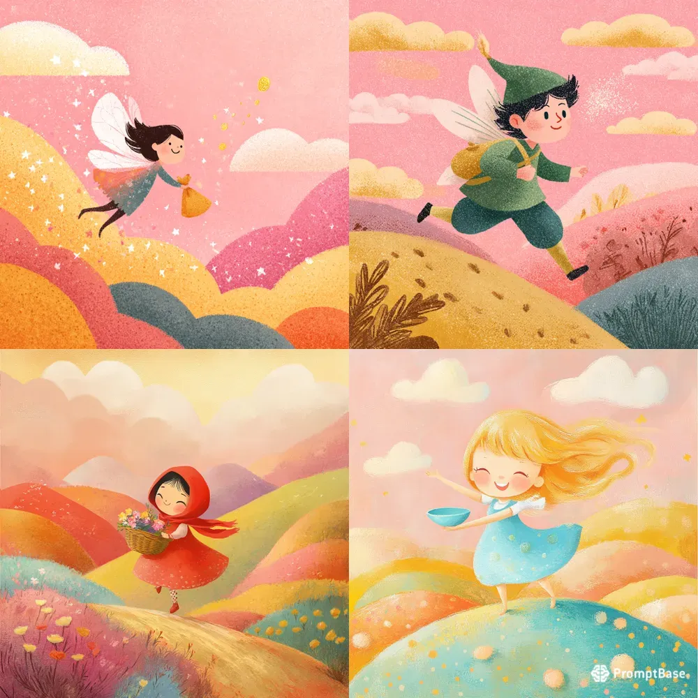 Japanese Style Storybook Illustrations