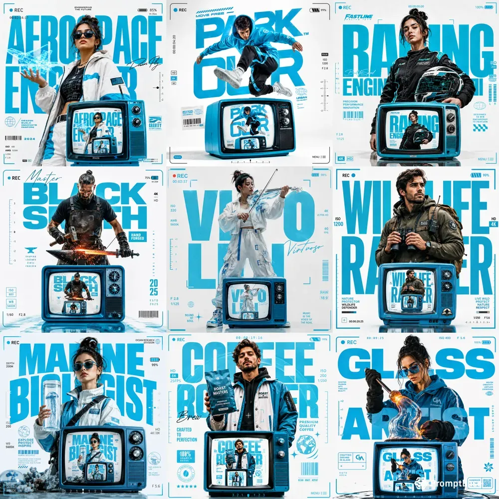 Urban Cyan Posters