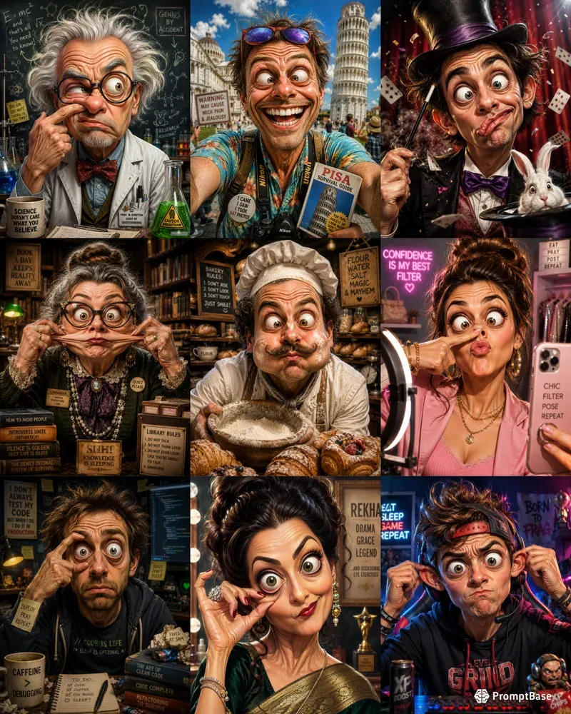 Funny Extreme Cartoon Face Generator