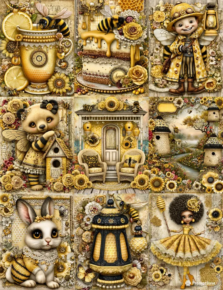 Sweet Honey Girl Junk Journals