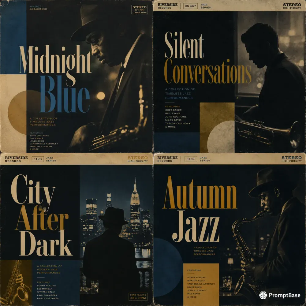 Vintage Jazz Album Cover Generator
