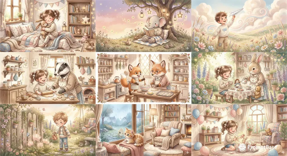 Whimsical Storybook Illustrations