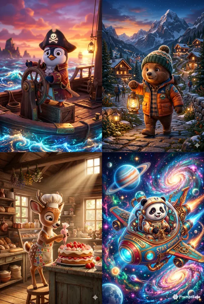 3D Magical Adventure Animals