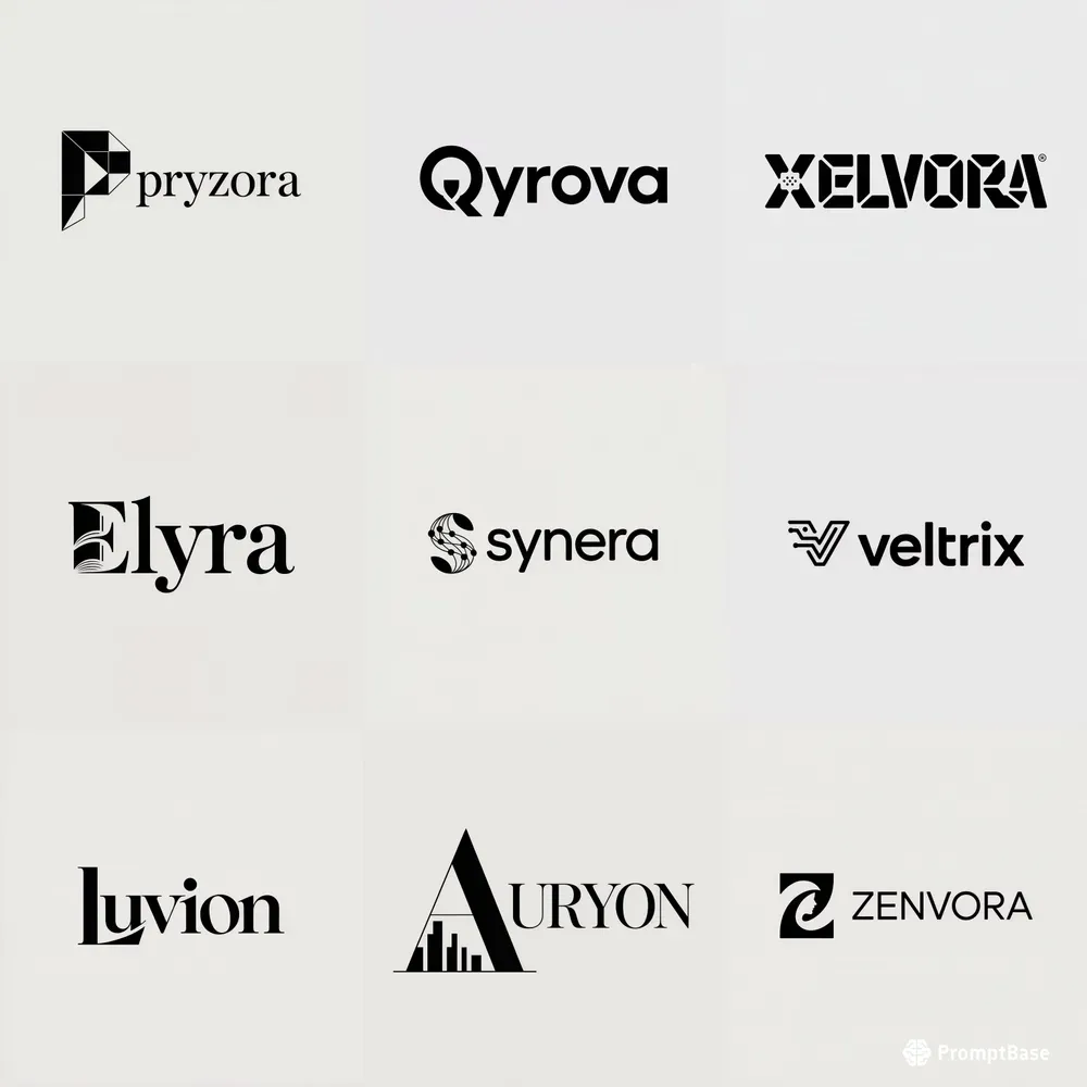 High End Minimal Logos