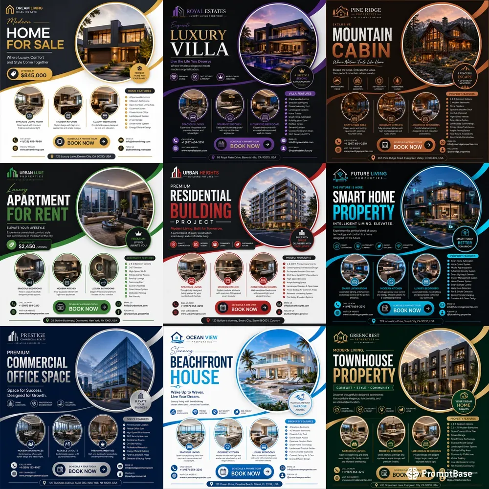 Real Estate Infographic Flyer Packs