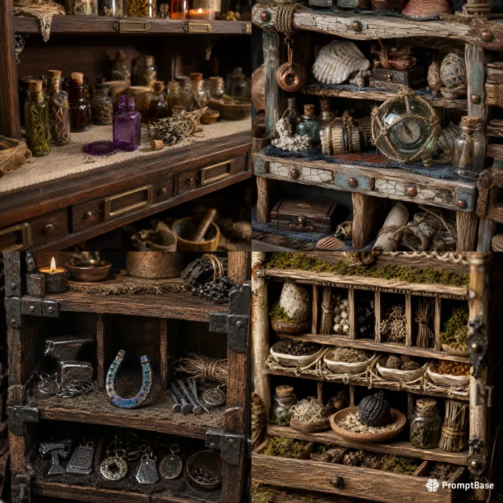 Fantasy Shop Shelf Prop Photo Builders