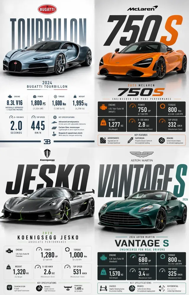 Car Specs 4K Infographics