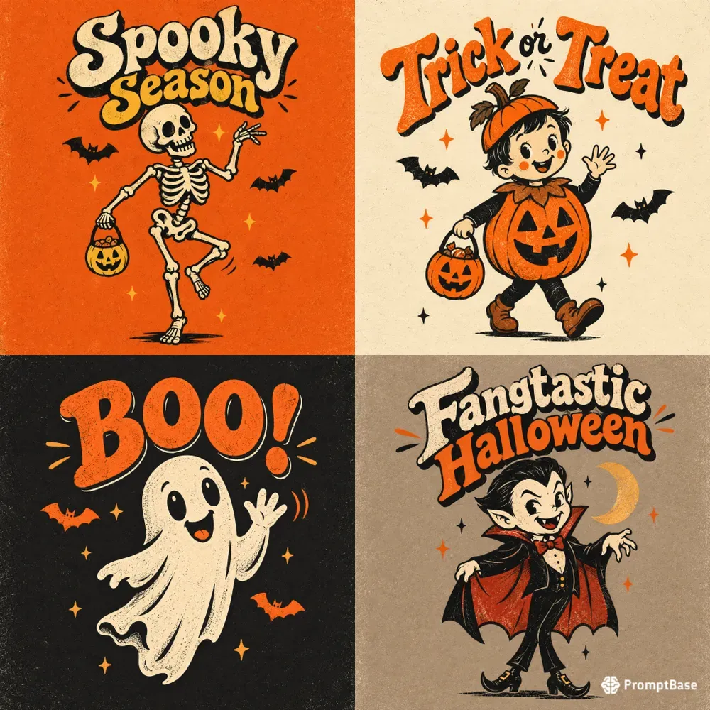 Vintage Single Character Halloweens
