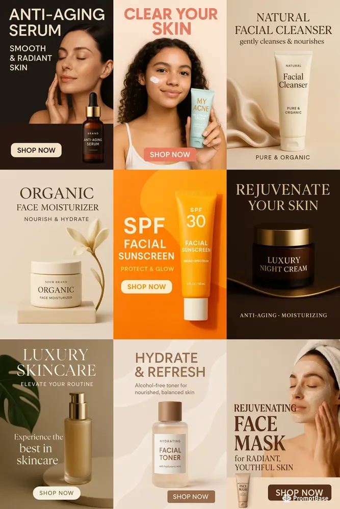 Engaging Skincare Ads