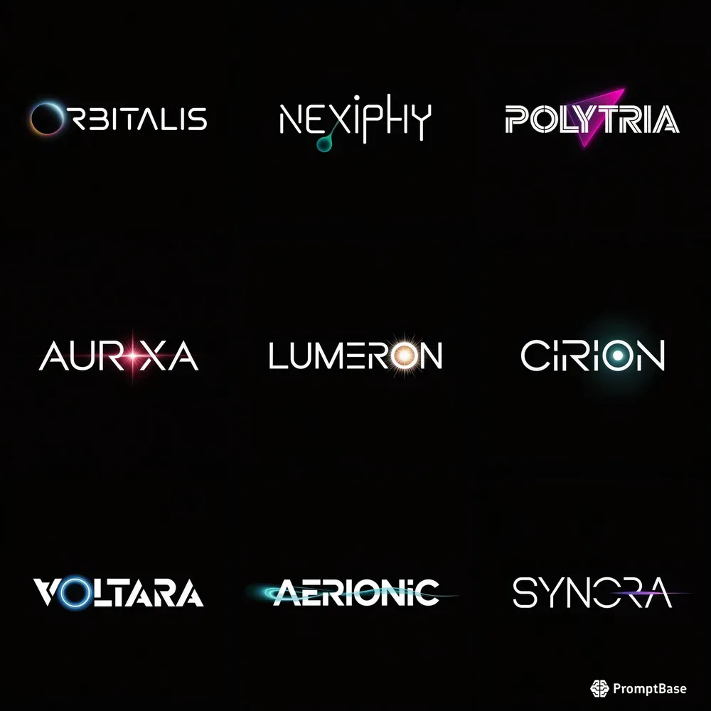 Modern Sci Fi Brand Identity Logos
