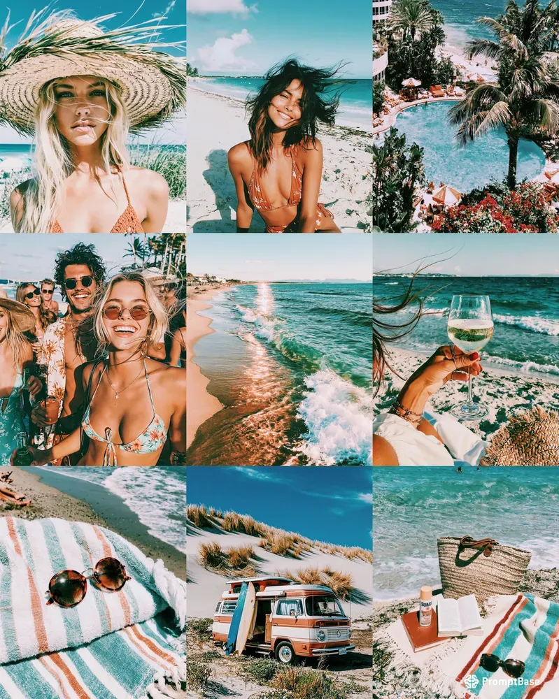 Beach Vibes Aesthetic Photography