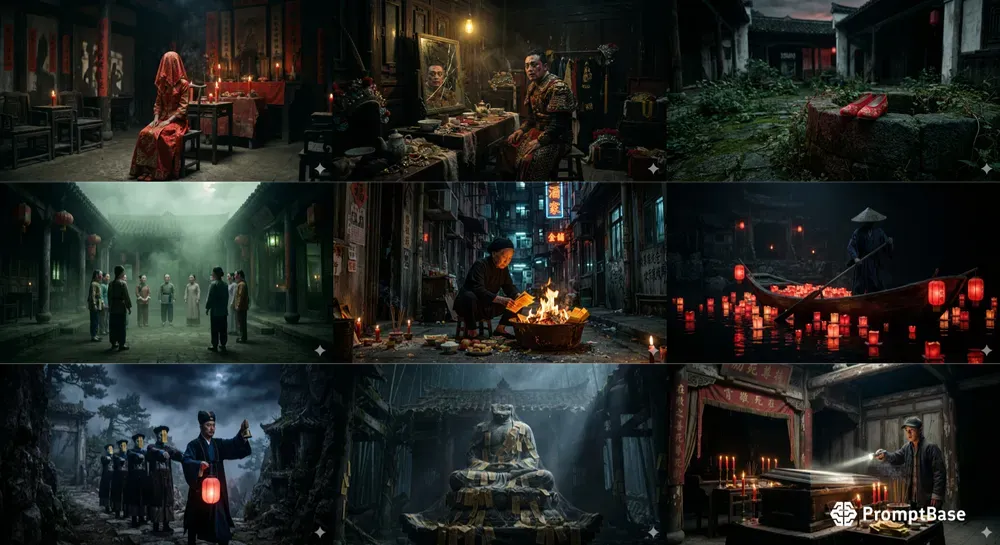 Chinese Folk Horror Cinematic Stills