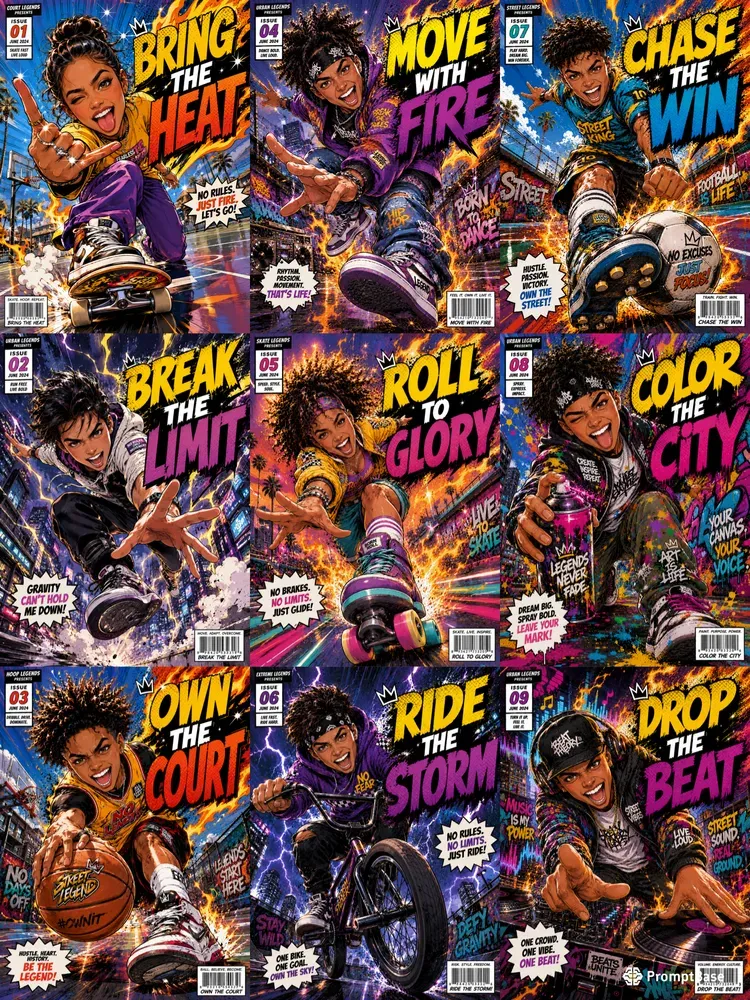 Bring The Heat Comic Characters