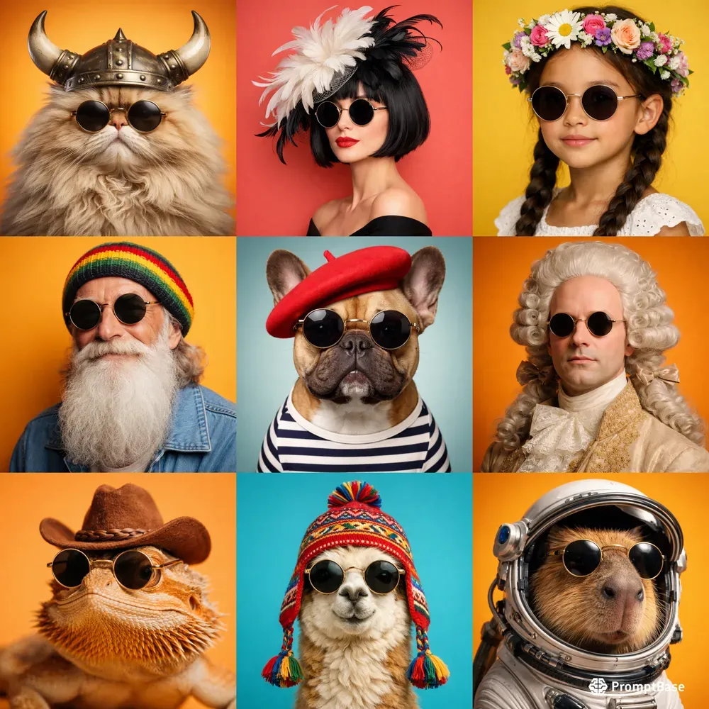 Funky Sunglass Portraits