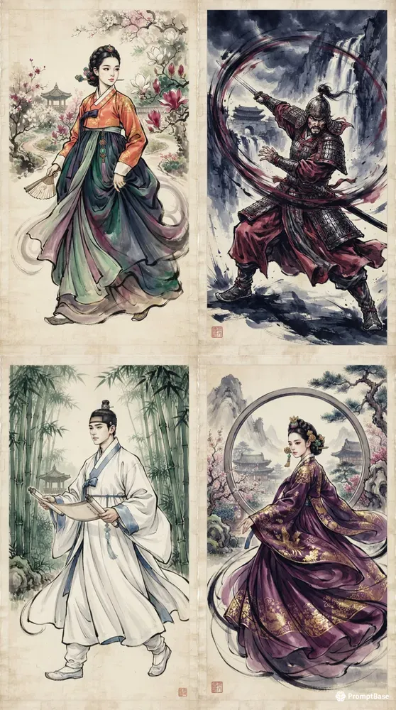 Korean Hanbok Fine Art