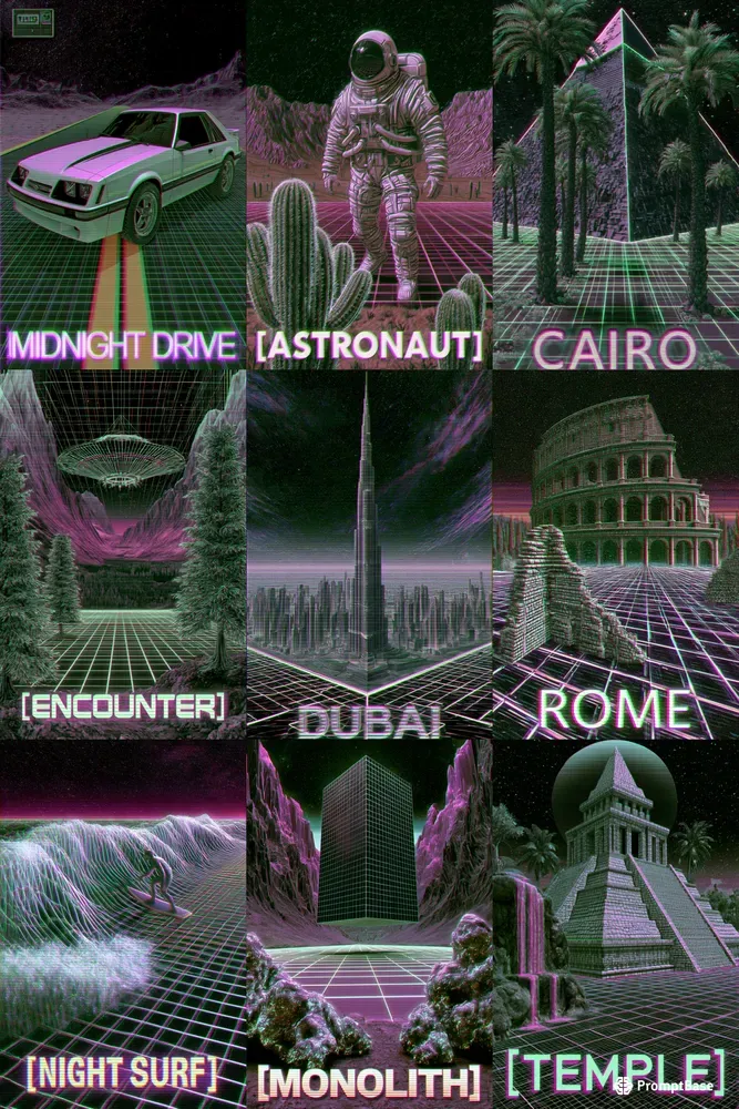 Retro Futuristic Poster Generator