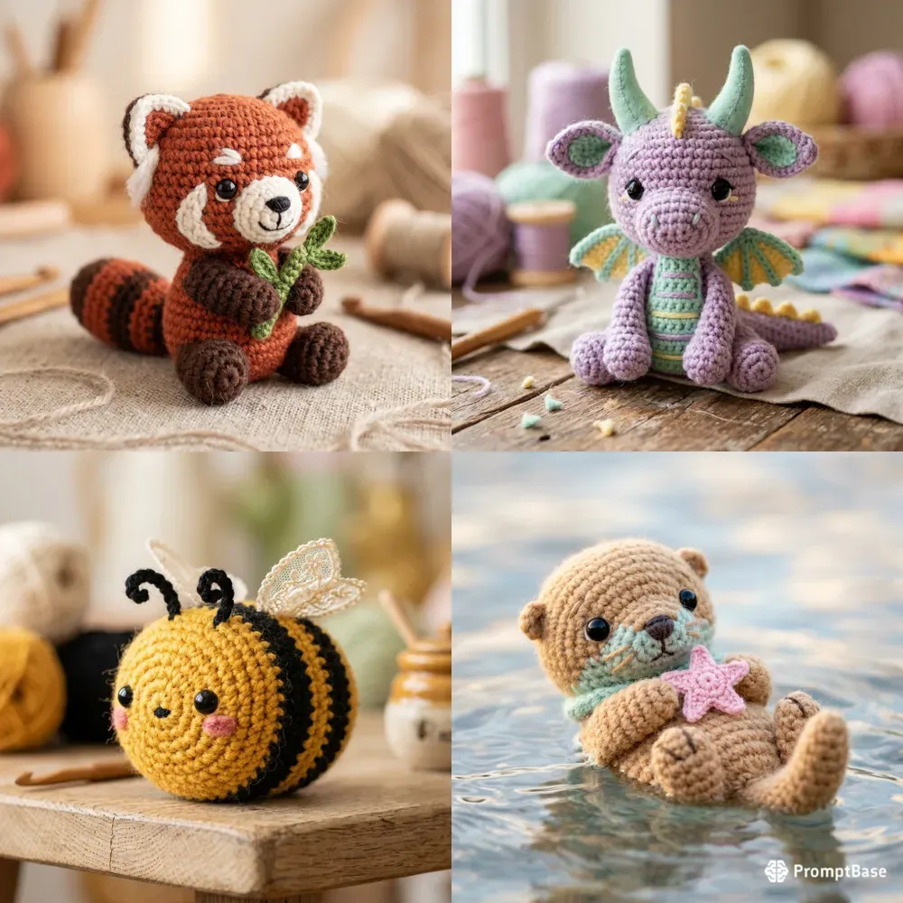 Cute Amigurumi Crochet Plushie Art