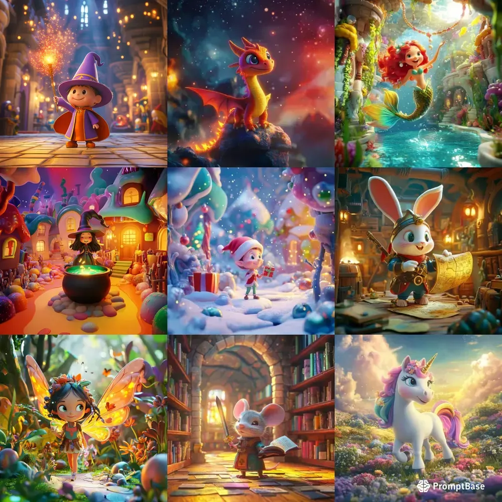 Magical Kids Story Book Covers Midjourne